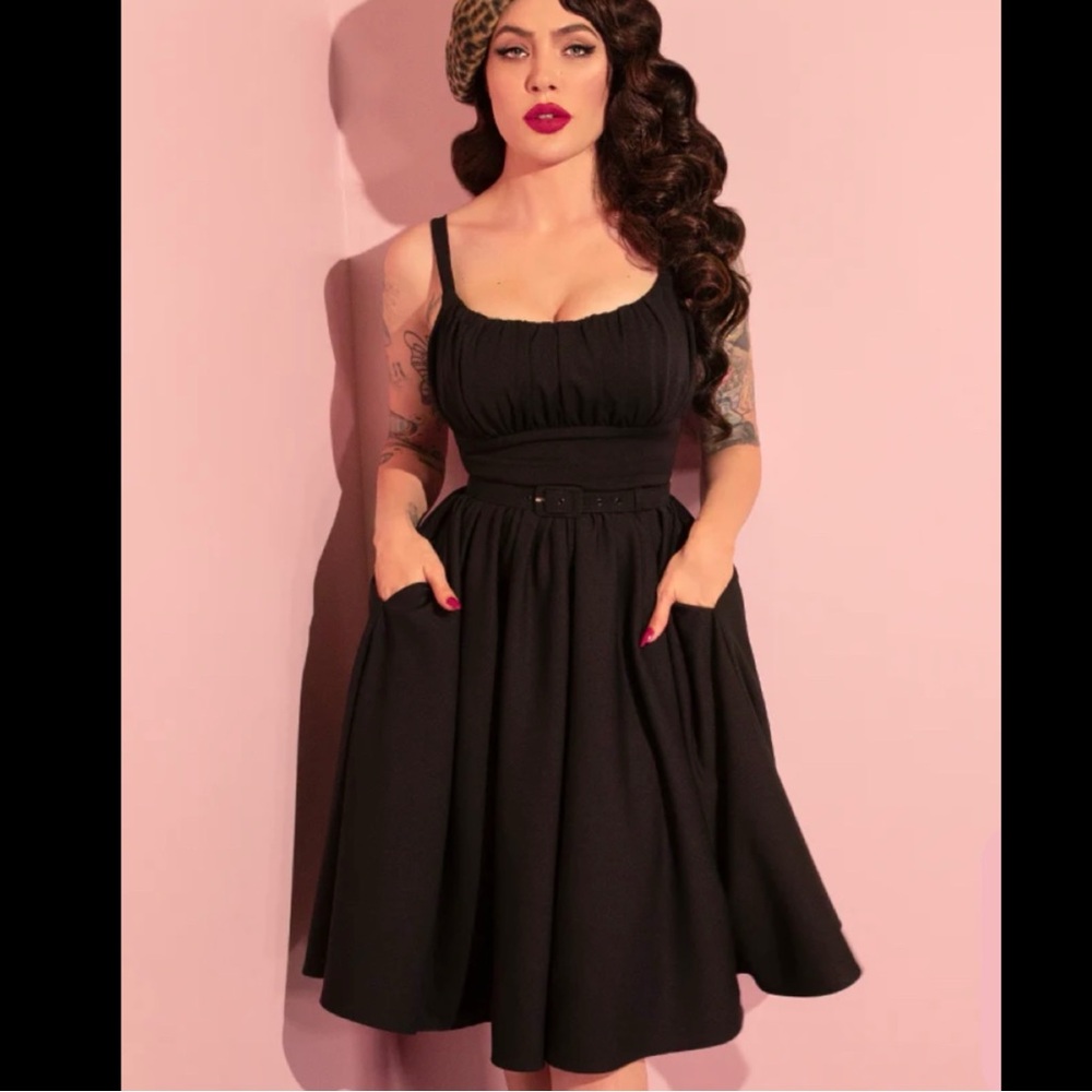 Vixen by Micheline Pitt Ingenue Dress in Black